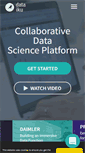 Mobile Screenshot of dataiku.com